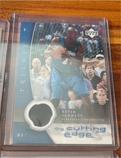 2004-05 Upper Deck Trilogy The Cutting Edge #CE-KG Kevin Garnett — front