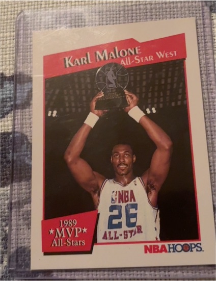 1991-92 NBA Hoops All-Star MVP's #X Karl Malone — front