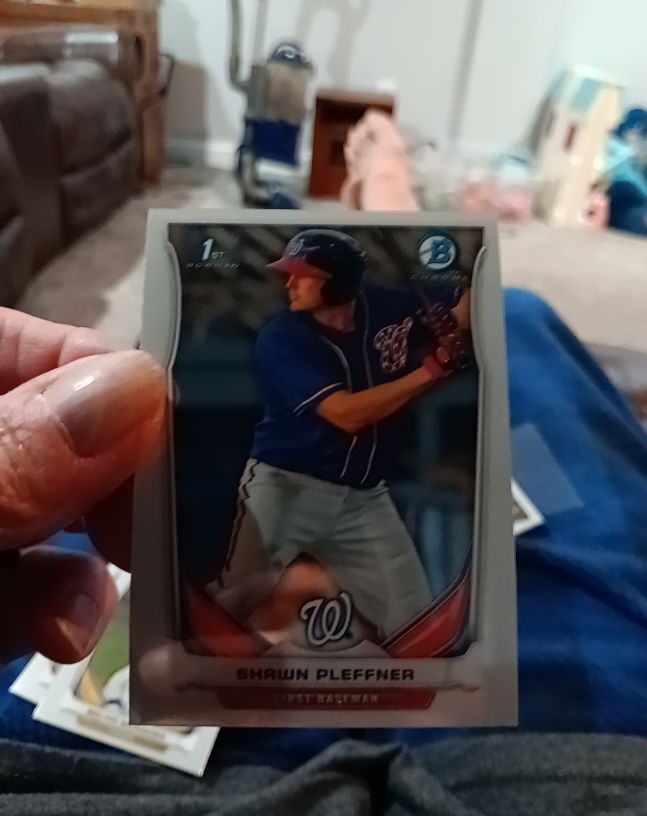 2014 Bowman #BP50 Shawn Pleffner — front