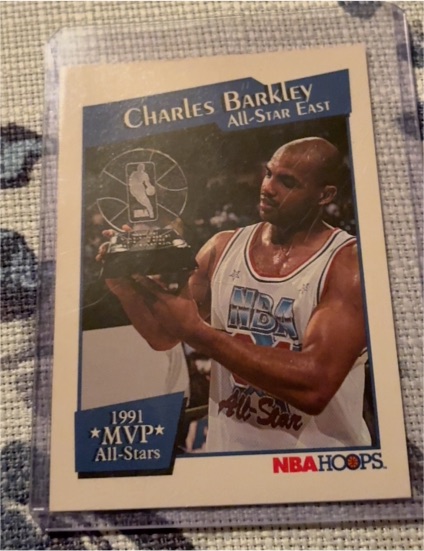 1991-92 NBA Hoops #XII Charles Barkley All-Star MVP — front