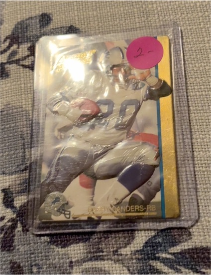 1992 Action Packed 24-KT Gold #14 Barry Sanders — front