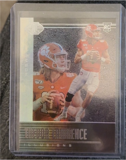 2021 Panini Chronicles Illusions #101 Trevor Lawrence Rookie Card — front