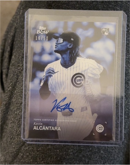 2025 Topps Black & White #100-A Kevin Alcántara — front