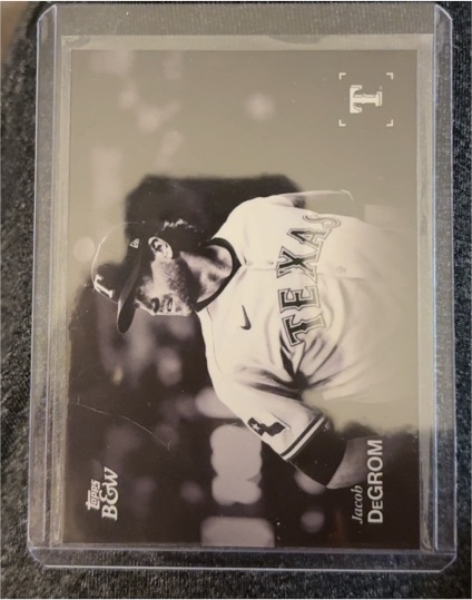 2025 Topps Black & White #59 Jacob deGrom — front