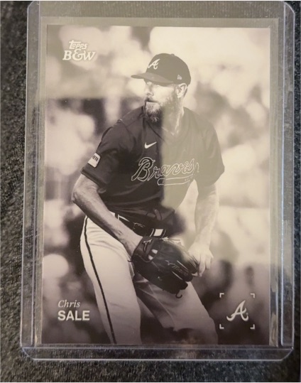 2025 Topps Black & White #049 Chris Sale — front