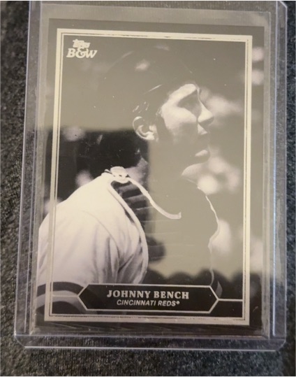 2025 Topps Black & White #PP10 Johnny Bench — front