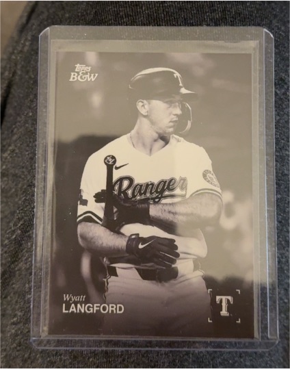 2025 Topps Black & White #54 Wyatt Langford — front