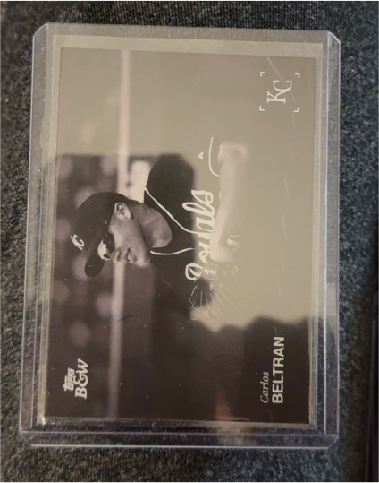 2025 Topps Black & White #18 Carlos Beltran — front