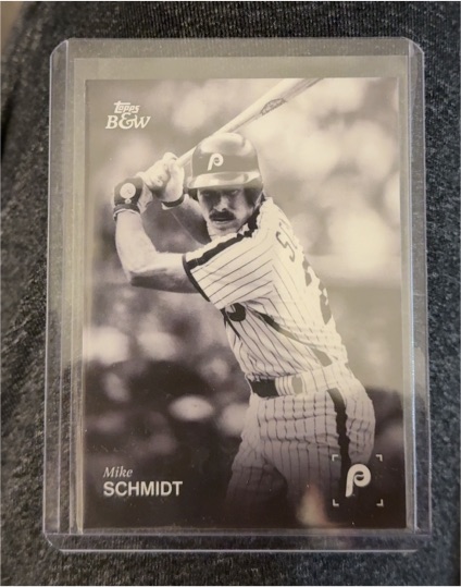 2025 Topps Black & White #002 Mike Schmidt — front