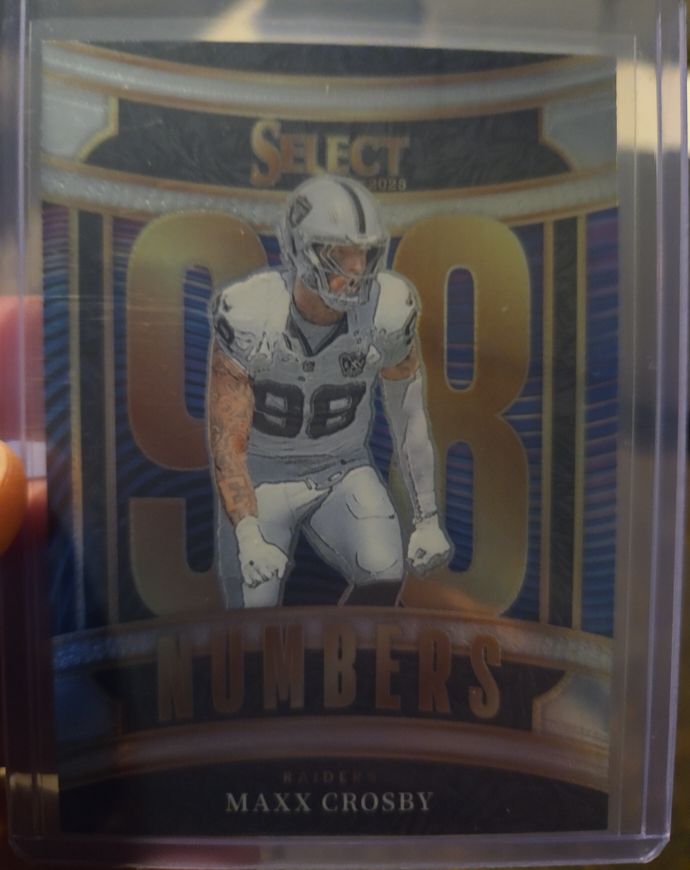 2025 Panini Select #11 Maxx Crosby NUMBERS — front