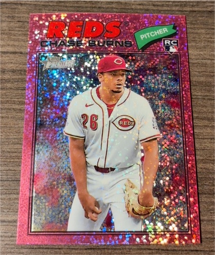2026 Topps Heritage #212 Chase Burns — front