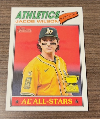 2026 Topps Heritage #17 Jacob Wilson — front