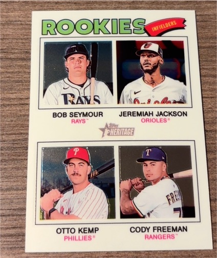 2026 Topps Heritage Chrome #377 Seymour Jackson Kemp Freeman — front