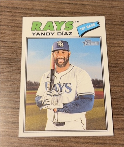 2026 Topps Heritage #47 Yandy Díaz — front