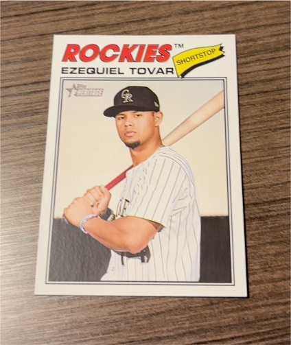 2026 Topps Heritage #179 Ezequiel Tovar — front