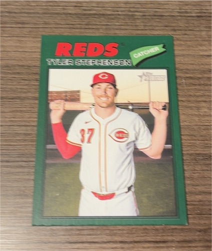 2026 Topps Heritage #138 Tyler Stephenson — front