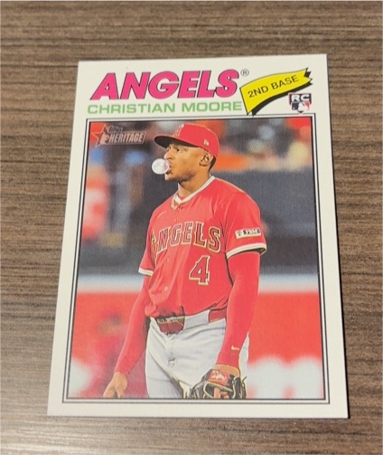 2026 Topps Heritage #249 Christian Moore — front