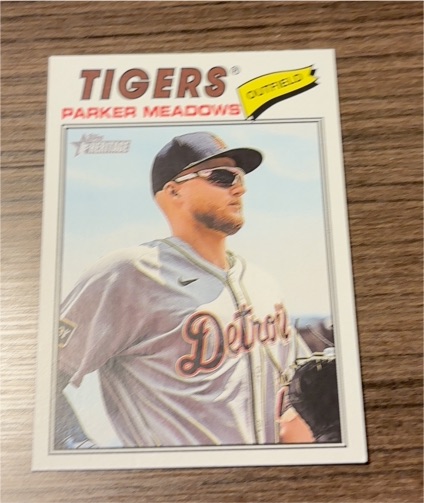 2026 Topps Heritage #208 Parker Meadows — front