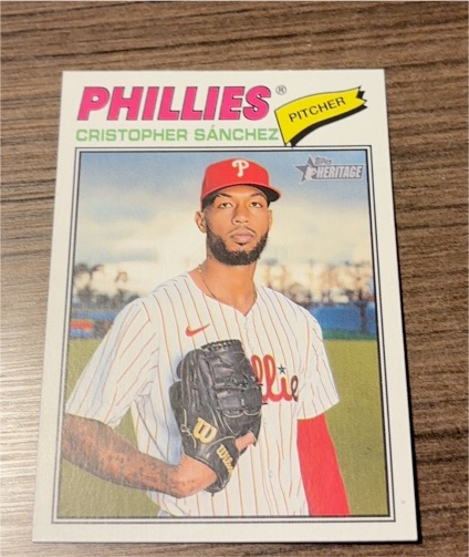 2026 Topps Heritage #110 Cristopher Sánchez — front