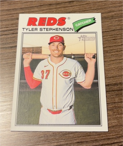 2026 Topps Heritage #138 Tyler Stephenson — front