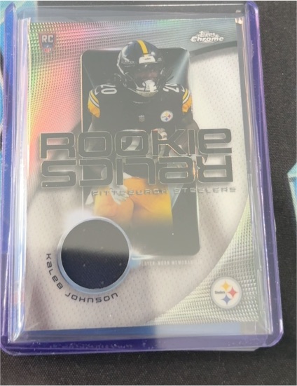 2025 Topps Chrome Rookie Relics #RR-KJ Kaleb Johnson — front