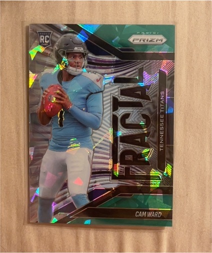 2025 Panini Prizm Fractal #11 Cam Ward — front