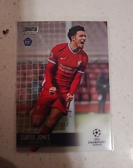 2020-21 Topps Stadium Club Chrome UEFA Champions League #23 Curtis Jones — front