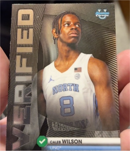 2025-26 Bowman Chrome #BV-9 Caleb Wilson — front
