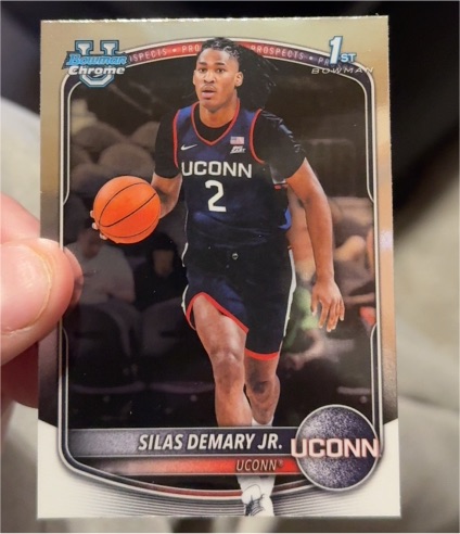 2025-26 Bowman University Chrome 1st Bowman #BCP-20 Silas Demary Jr. — front