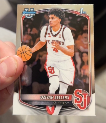2025-26 Bowman Basketball Prospects Chrome #BCP-87 Oziyah Sellers — front