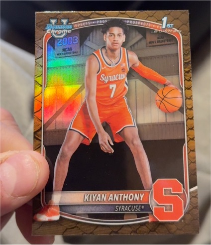 2025-26 Topps Bowman Chrome #BCP-4 Kiyan Anthony — front