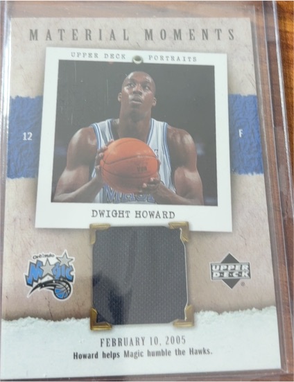 2005 Upper Deck Material Moments Dwight Howard — front