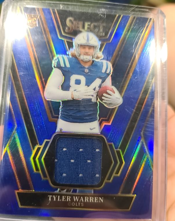 2025 Panini Select Rookie Swatches #RSW-TWN Tyler Warren — front