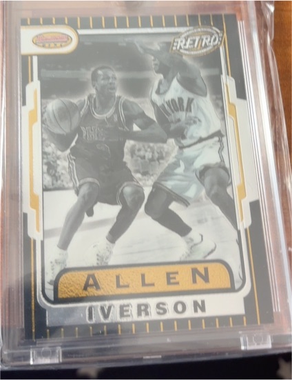1996-97 Bowman's Best Retro #TB13 Allen Iverson — front
