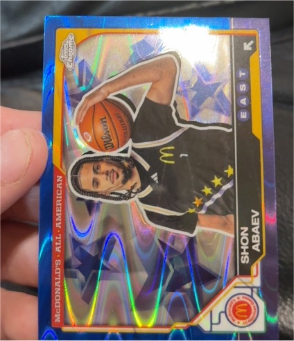 2025 Topps Chrome McDonald's All-American #1 Shon Abaev East — front