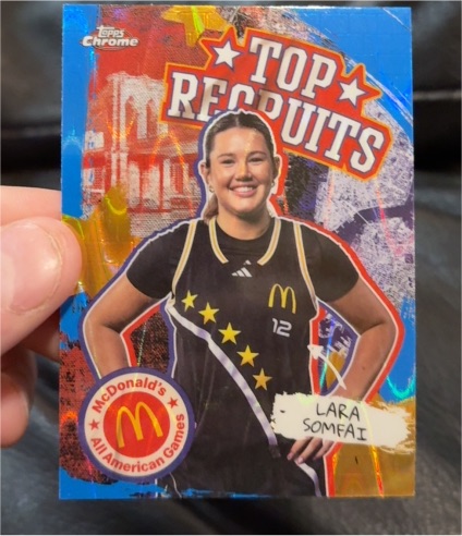 2025 Topps Chrome McDonald's All American Top Recruits #TP-23 Lara Somfai — front