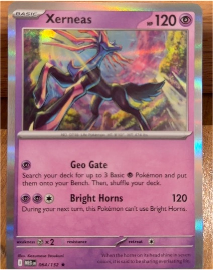 2025 Pokemon ME01: Mega Evolution #064 Xerneas — front