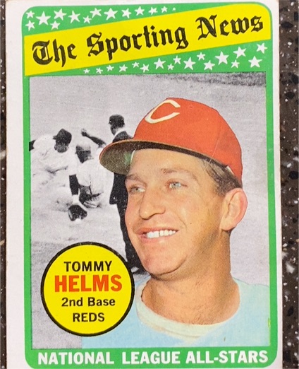 1969 Topps #418 Tommy Helms — front