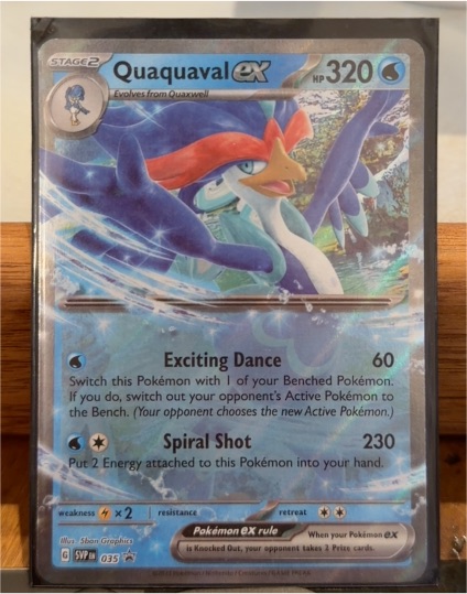 2023 Pokémon #035 Quaquaval ex SVP Black Star Promo — front