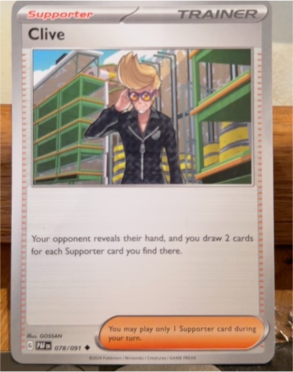 2024 Pokémon SV: Paldean Fates #078 Clive — front