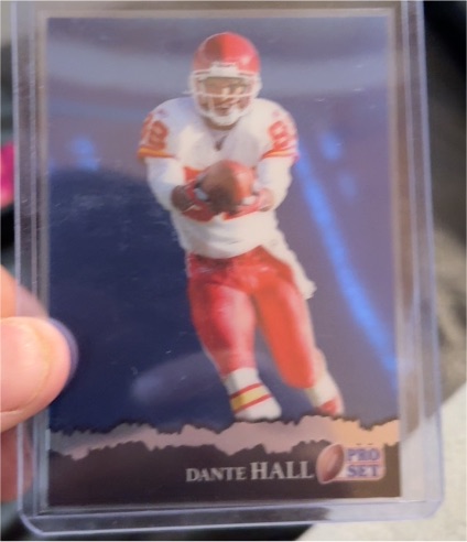 1994 Pro Set #RB-25 Dante Hall — front