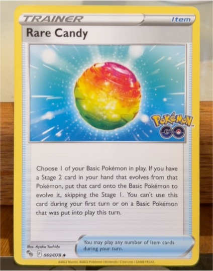 2022 Pokémon GO #069 Rare Candy — front