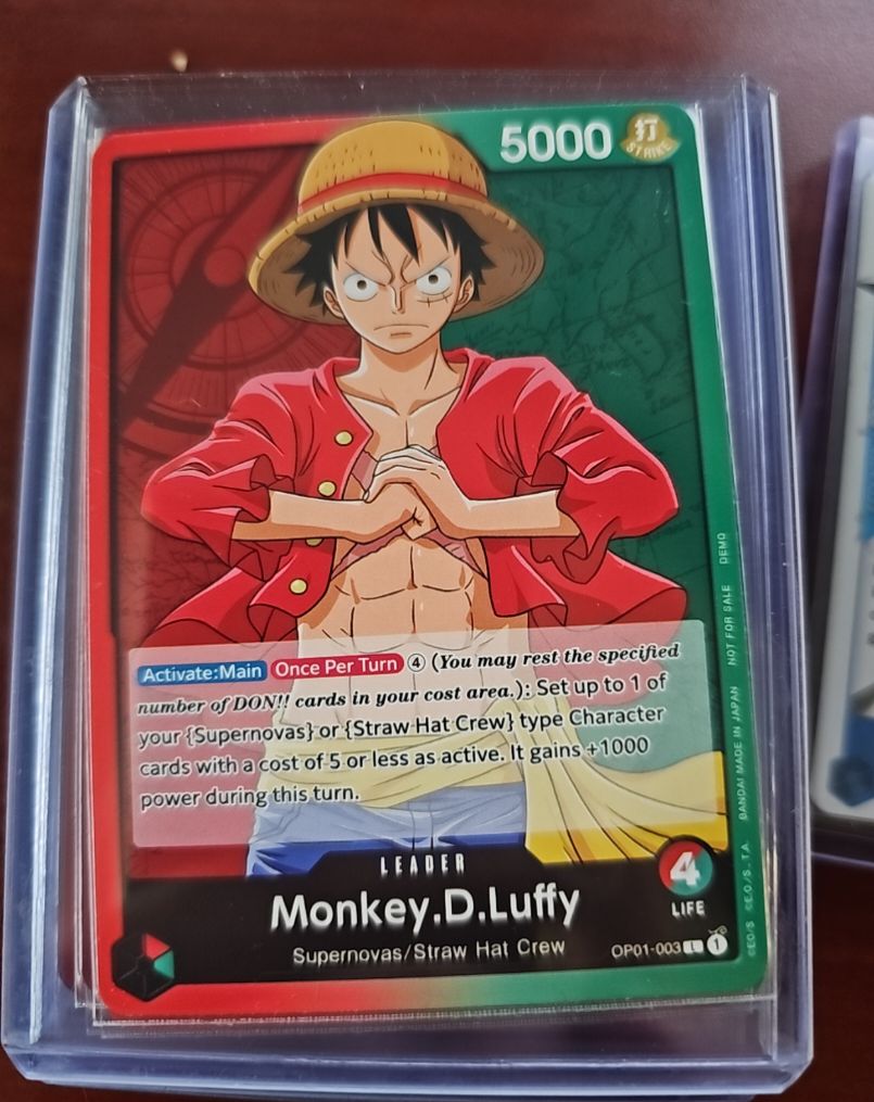2022 One Piece TCG OP01-003 Monkey D. Luffy — front
