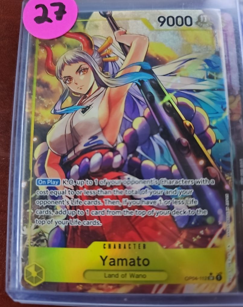 One Piece Card Game OP04-112 Yamato (Alternate Art) Kingdoms of Intrigue Foil — front