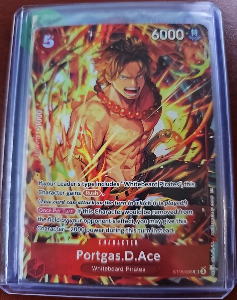 One Piece Illustration Box Vol. 5 Promo #ST15-005 Portgas D. Ace — front