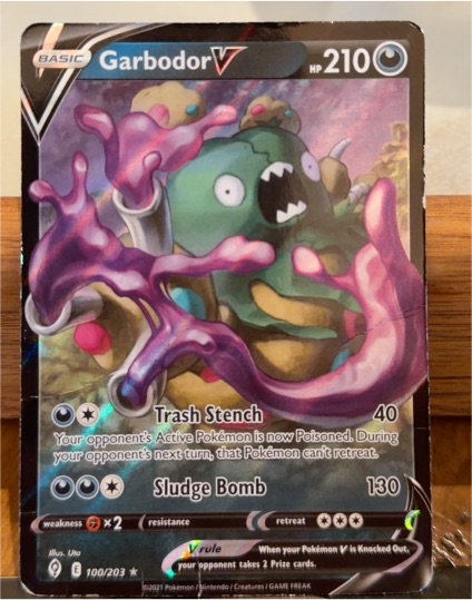 2021 Pokémon TCG Evolving Skies #100 Garbodor V — front