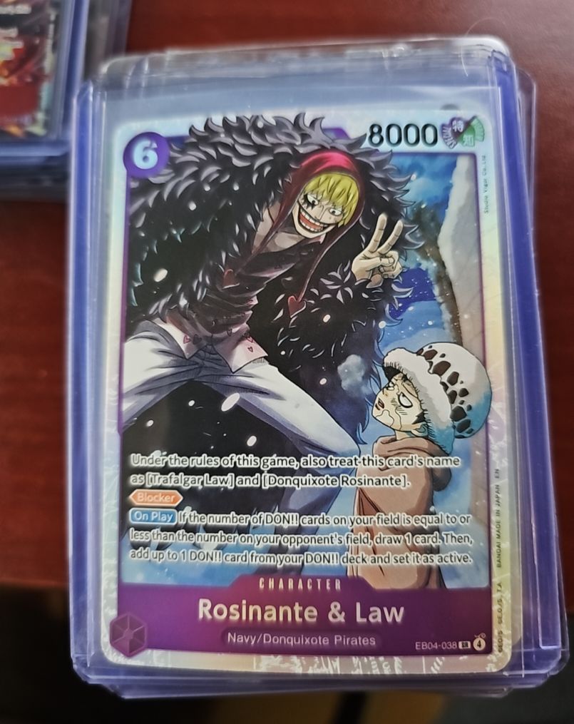 2026 One Piece The Azure Sea's Seven #EB04-038 Rosinante & Law — front