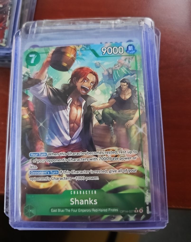 One Piece OP14-027 Shanks Alternate Art The Azure Sea's Seven — front