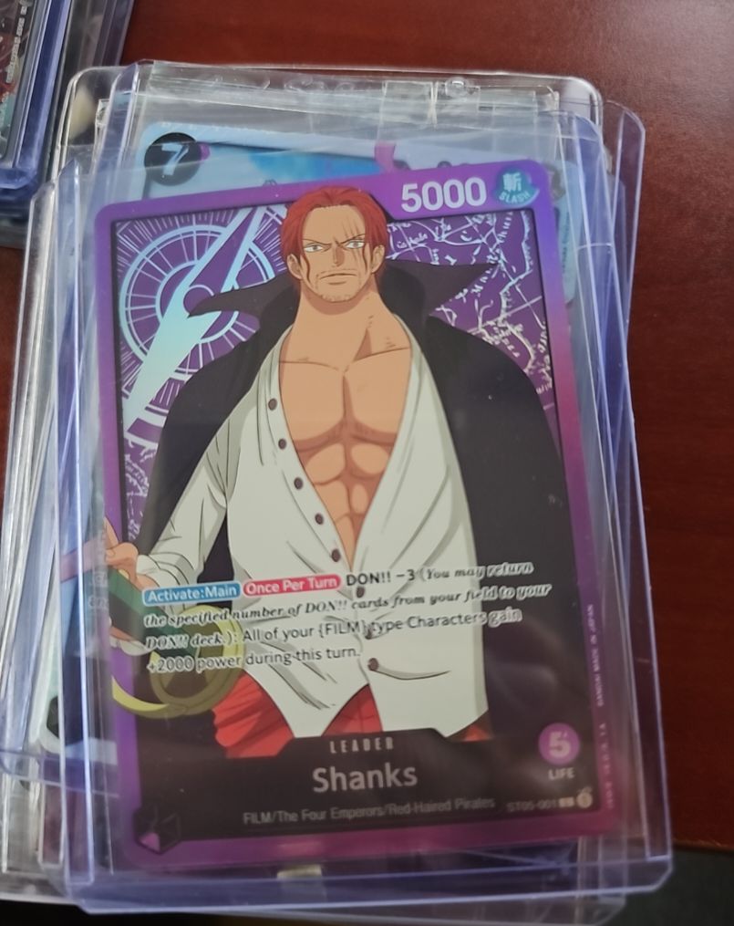 One Piece Card Game ST05-001 Shanks Starter Deck 5 Film Edition — front