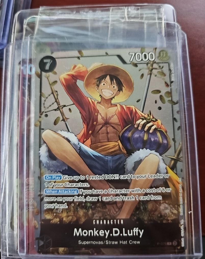 2025 Bandai One Piece P-075 Monkey.D.Luffy Promo Card — front